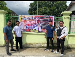 Cegah Kriminalitas, Polsek Ampenan Pasang Spanduk Himbauan Kamtibmas di Titik Rawan