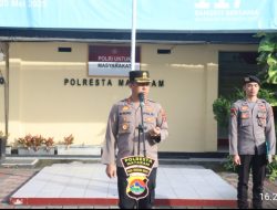 Kapolresta Mataram Tekankan Kedisiplinan dan Humanisme Anggota saat Pimpin Apel Pagi