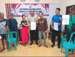 Bhabinkamtibmas Saptamarga Fasilitasi Mediasi Pasutri Cekcok, Ciptakan Suasana Kondusif di Tengah Warga