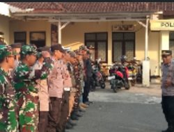 APEL Gabungan, Antisipasi long weekend Idhul Adha 2025,di Polsek Leuwigoong,Garut
