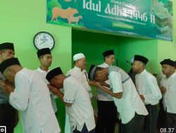 Pelaksanaan Shalat Idul Adha 1446 H di LPKA Lombok Tengah Penuh Hidmat.