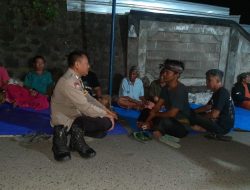 Tunjukkan Empati, Bhabinkamtibmas Cakranegara Utara Sambangi Rumah Duka Warga Binaan