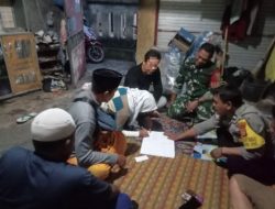 Mediasi Bhabinkamtibmas dan Babinsa Berhasil Redam Perselisihan Warga di Sayang-sayang