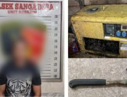 Pelaku Pencurian Genset Saumil Dibekuk Polsek Sanga Desa, Kasusnya Dalam Pengembangan Adanya Dugaan Pihak Lain Terlibat