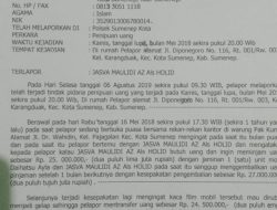 Lima Tahun Jalan di Tempat, Laporan Dugaan Penipuan Rp 24,5 Juta Mandek di Polsek Sumenep Kota