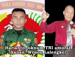 *Abaikan Biaya Pendidikan Anak Kandung, Anggota TNI Batalyon 503 Mayangkara, Harianto, Dinilai Tidak Bermoral*