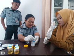 LPKA Loteng Gelar Tes Urine bagi Petugas dan Anak Binaan.