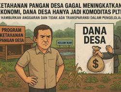 Ketahanan Pangan Desa Gagal Meningkatkan Ekonomi, Dana Desa Hanya Jadi Komoditas Politik?