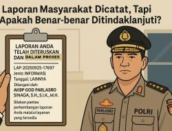 Laporan Masyarakat Dicatat, Tapi Apakah Benar-benar Ditindaklanjuti?