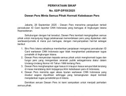 Dewan Pers Tegas: Pencabutan ID Card Wartawan CNN di Istana Bentuk Pembungkaman Pers!