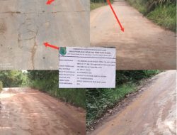 Proyek Jalan Rp585 Juta pada Dinas PUPR Muba di Kerjakan Oleh CV YO Bersaudara: Belum Setahun Mengalami Kerusakan, Kejari Diminta Bertindak