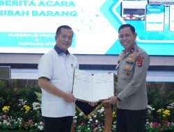 Gubernur NTB Serahkan Secara Langsung Hibah Videotron ke Polda NTB, Sebagai Sarana Komunikasi Dan Pelayanan Publik