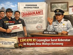 Abaikan Permohonan Informasi Publik, LSM KPK RI Jabar Layangkan Surat Keberatan ke Kepala Desa Waluya Karawang