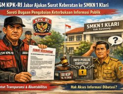 LSM KPK-RI Jabar Ajukan Surat Keberatan ke SMKN 1 Klari, Soroti Dugaan Pengabaian Keterbukaan Informasi Publik