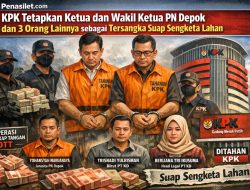KPK Tetapkan Ketua dan Wakil Ketua PN Depok dan 3 Orang Lainnya sebagai Tersangka Suap Sengketa Lahan