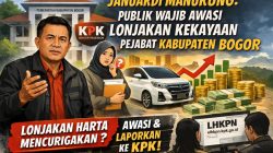 Januardi Manurung: Publik Wajib Awasi Lonjakan Kekayaan Pejabat Kabupaten Bogor