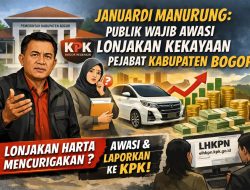Januardi Manurung: Publik Wajib Awasi Lonjakan Kekayaan Pejabat Kabupaten Bogor