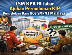 LSM KPK RI Jabar Ajukan Permohonan KIP Pengelolaan Dana BOS SMPN 1 Majalaya
