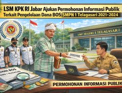 LSM KPK RI Jabar Ajukan Permohonan Informasi Publik Terkait Pengelolaan Dana BOS SMPN 1 Telagasari 2021–2024