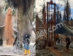 Bom Waktu di Kebun Sawit PT Hindoli: Jaringan Sumur Minyak Ilegal Diduga Dikendalikan oleh Warga Kec. Keluang