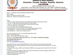 Ketua DPD LSM KPK RI Jabar Resmi Kirim Surat Permohonan Informasi ke Desa Sukapura, Minta Transparansi Penuh Dana Desa