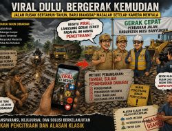Viral Dulu, Bergerak Kemudian: Ketika Jalan Rusak di Muba Baru Dianggap Masalah Setelah Kamera Menyala