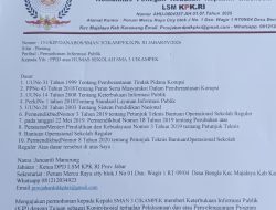 LSM KPK RI resmi layangkan surat ke SMAN 3 Cikampek Buka Data Dana BOS 2021-2024