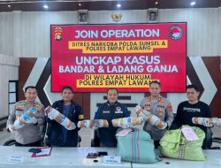 Polda Sumsel Bongkar Ladang Ganja 20 Hektar di Empat Lawang, 220 Kg Ganja dan Bandar Utama Diamankan