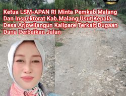 “Jalan Tebu Maut” di Malang Dibiarkan Rusak Lebih dari Satu Dekade, Warga Resah, LSM-APAN RI, Desak Audit dan Tindakan Tegas