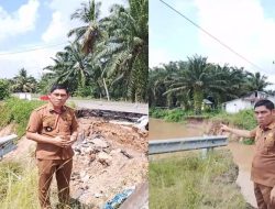 Viral! Kades Tanjung Raya Bongkar Ancaman Putusnya Jalan Nasional di Muba Akibat Longsor Parah