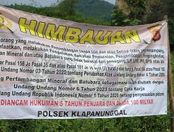 Larangan Tambang Ilegal di Klapanunggal Bogor: Penegakan Hukum atau Sekadar Formalitas?