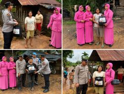 Sambut HUT Bhayangkara ke-80, Polsek Keluang Salurkan Bantuan Sosial Door to Door kepada Warga Kurang Mampu