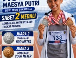 Aulia Maesya Putri Siswi MINW Sukamulia Sabet 2 Medali Sekaligus di Kejurprov PASI NTB 2026