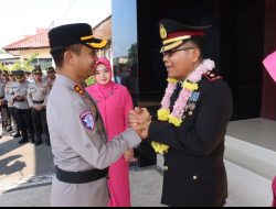 POLRES LOMBOK TIMUR GELAR UPACARA WISUDA PURNA BAKTI KOMPOL LALU PANCA WARSA, S.H.