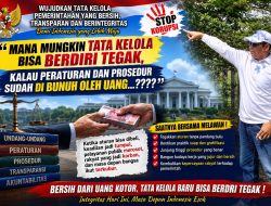Sujarnik: Tata Kelola Pemerintahan Yang Bersih Mustahil Terwujud Jika Uang Masih Bisa Mengalahkan Aturan
