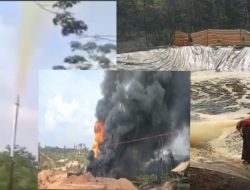 Kebakaran Sumur Minyak di Lahan HM Disorot, Polres Muba Didesak Usut Dugaan Illegal Drilling di Sanga Desa