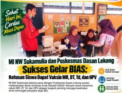 MI NW Sukamulia dan Puskesmas Dasan Lekong Sukses Gelar BIAS, Lindungi Generasi Sehat Sejak Dini