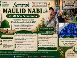 Semarak Maulid Nabi di MI NW Sukamulia, Tanamkan Mahabbah dan Keteladanan Rasulullah SAW