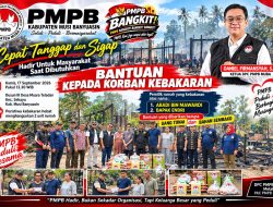 PMPB Muba Bergerak Cepat Bantu Korban Kebakaran di Muara Teladan, Salurkan Uang Tunai dan Sembako