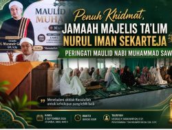 Penuh Khidmat, Jamaah Majelis Ta’lim Nurul Iman Sekarteja Peringati Maulid Nabi Muhammad SAW