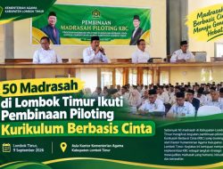 50 Madrasah Jadi Pilot KBC di Lombok Timur, Pendidikan Tak Cukup Hanya Mencetak Anak Pintar